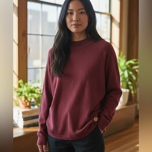 Michael Kors Deep Red Knit Sweater